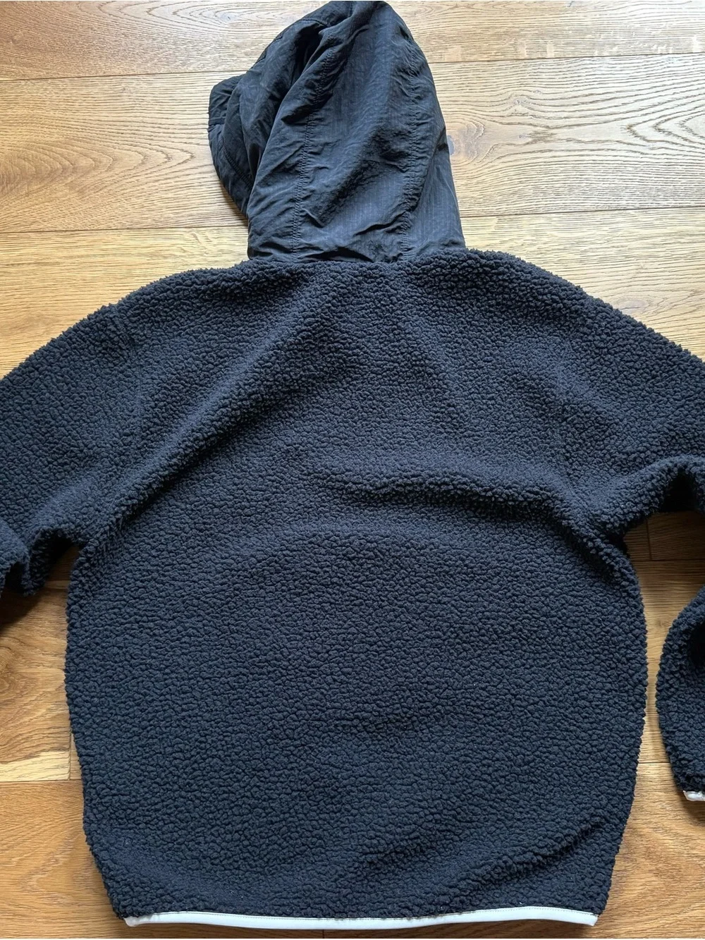 Men's Jordan Black Sherpa Hooded Pullover Sweater XS